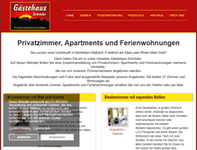 Tablet Screenshot of privatzimmer-walldorf-frankfurt.de